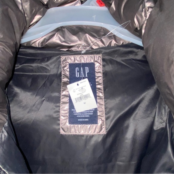 Gap NWT Gunmetal Puffer Jacket - Picture 15 of 17